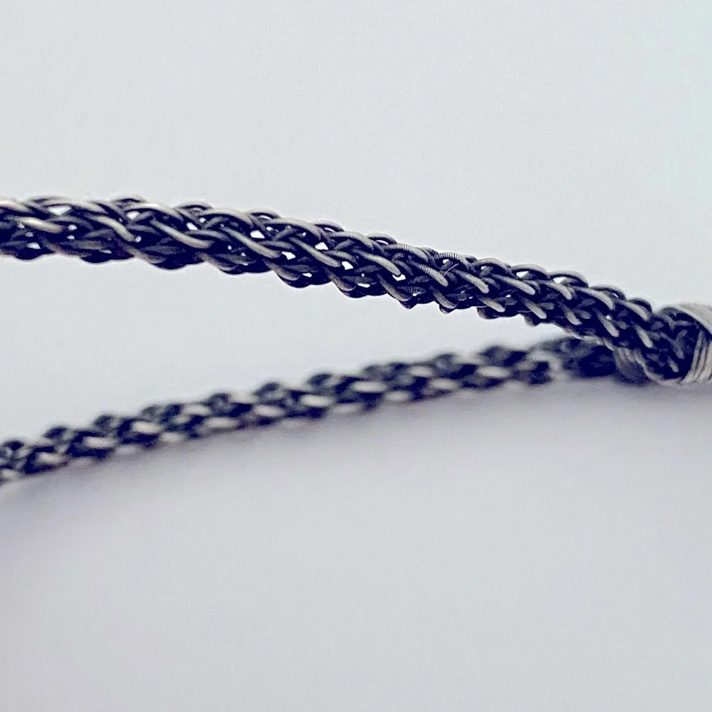 Unisex 925 silver 3mm wire bracelet